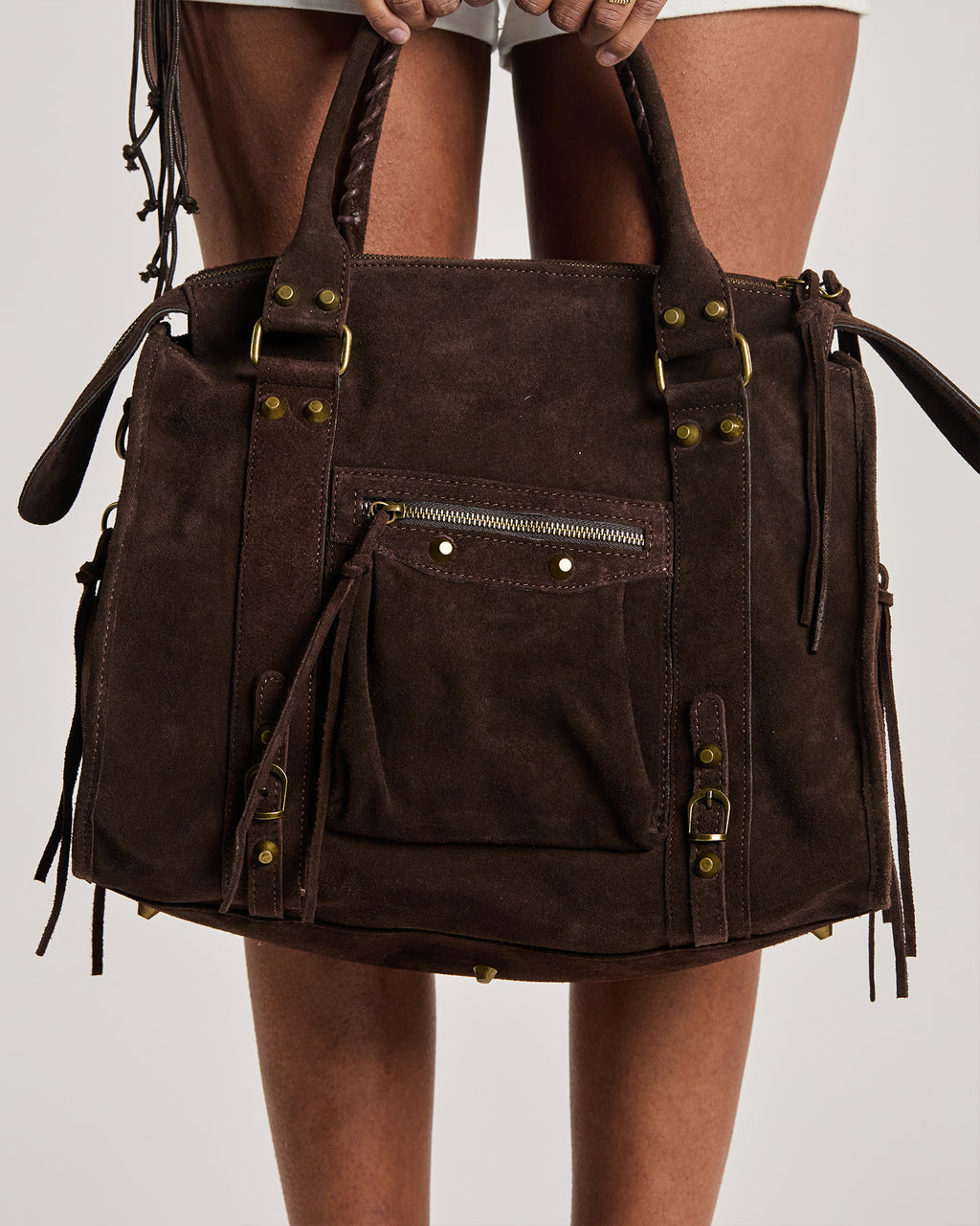 Borsa Suede Sabbia